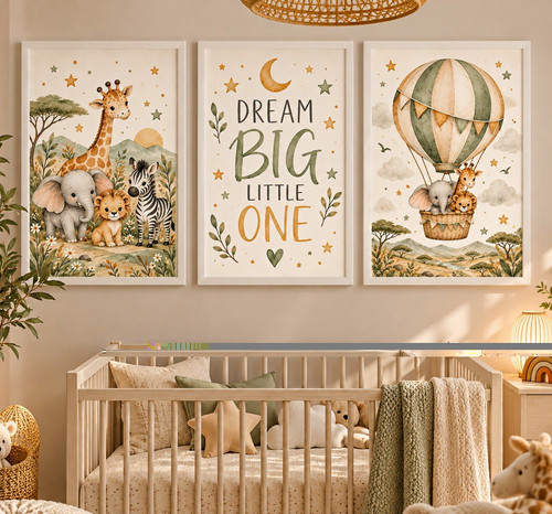Set nursery wall art - 3,