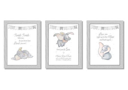 Personalised dumbo nursery - nursery, set