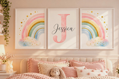 Set framed nursery wall - set,