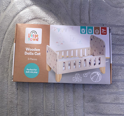 Aldi little town white wooden - white,