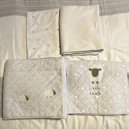Nursery bedding set grey - nursery, grey/white
