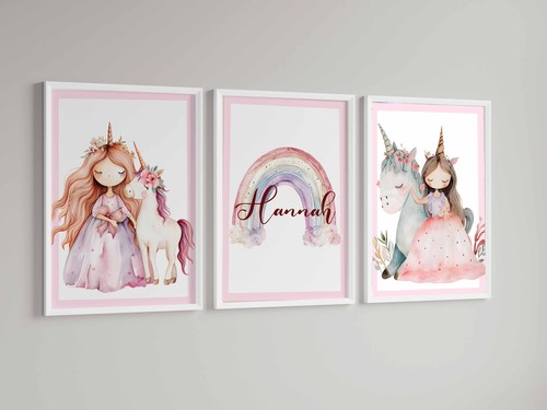 Set personalised unicorn - personalised,