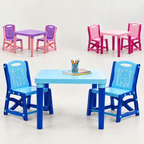 Kids table and chairs - table, 2