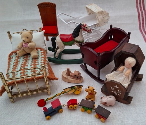 Dolls house nursery set scale - set, (scale