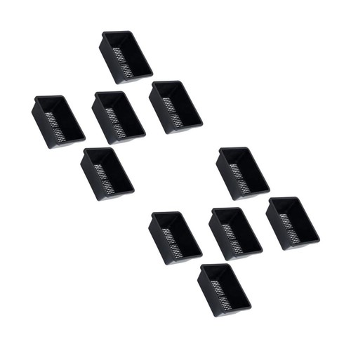 Black plastic plants - black,