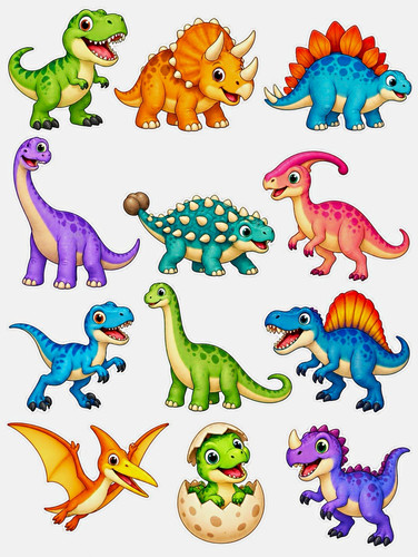 Cartoon dinosaur wall - dinosaur,