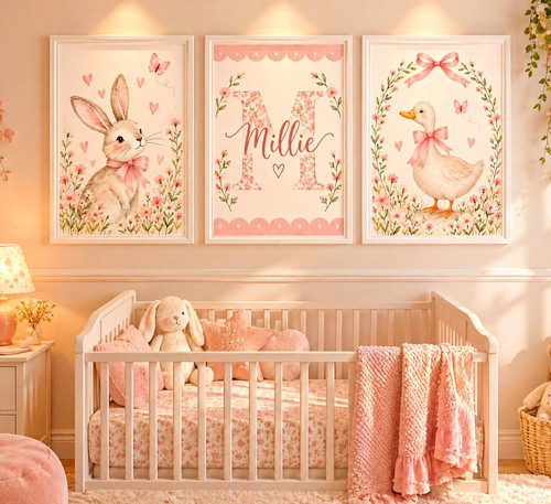 Set nursery wall art - 3,