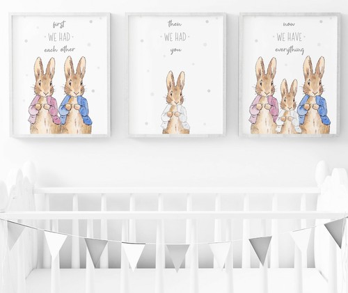 Peter rabbit nursery wall art - nursery,