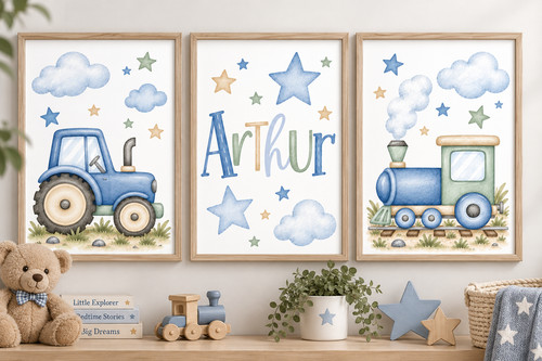 Personalised nursery prints - personalised,