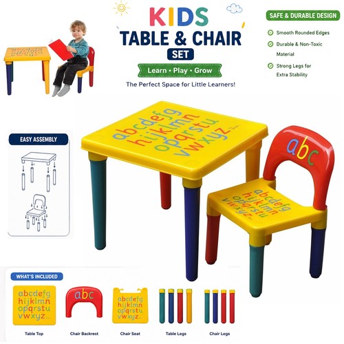 Abc alphabet table chair set - chair,