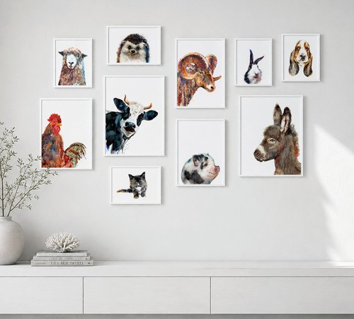 Original painted farm - farm, animal